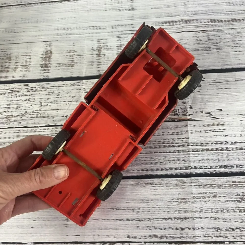 Vintage 1950'S 60’s Structo Red Pressed Steal Plastic Toy Pickup Truck